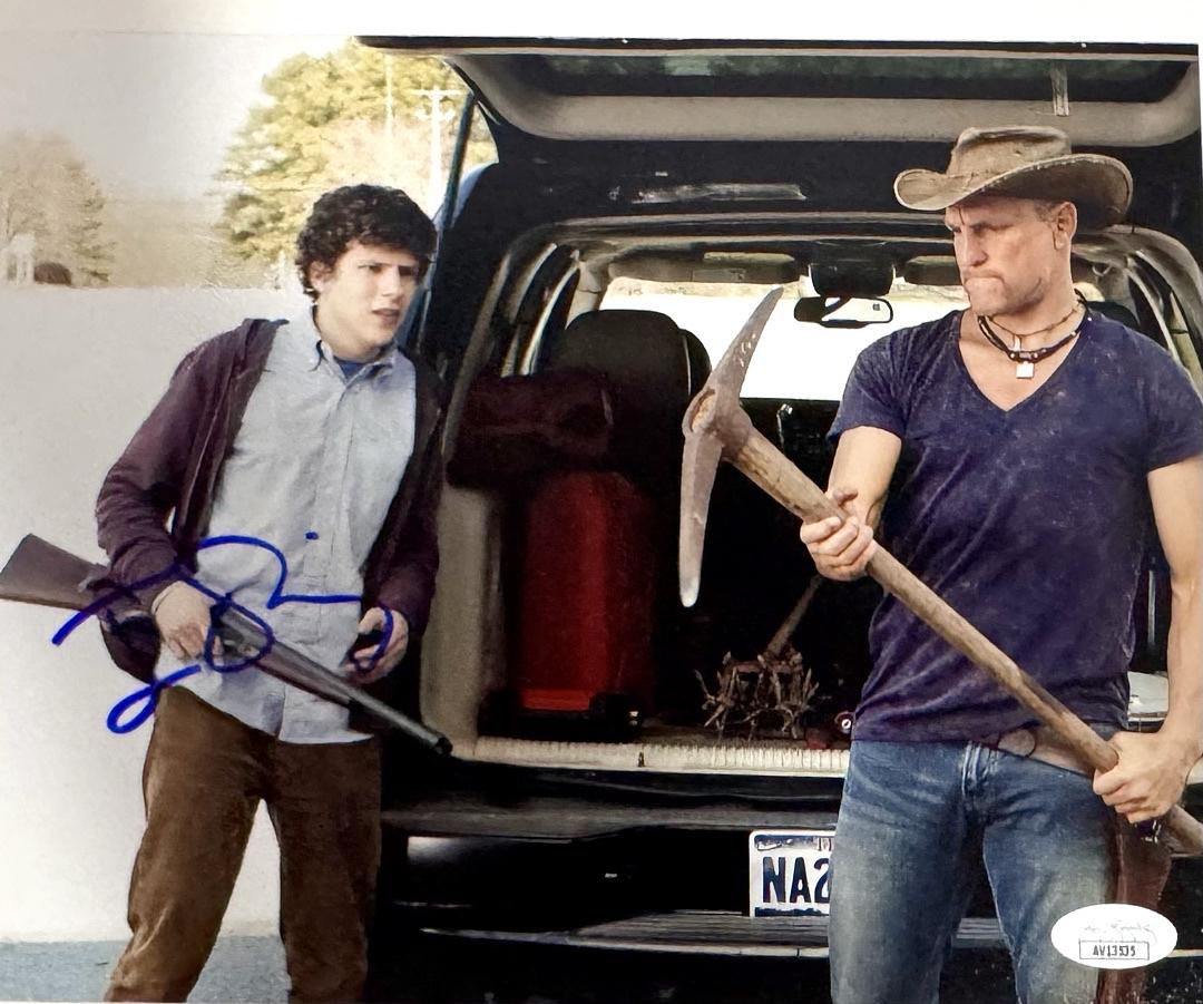 Jesse Eisenberg Signed 8x10 Photo (Zombieland) - JSA COA