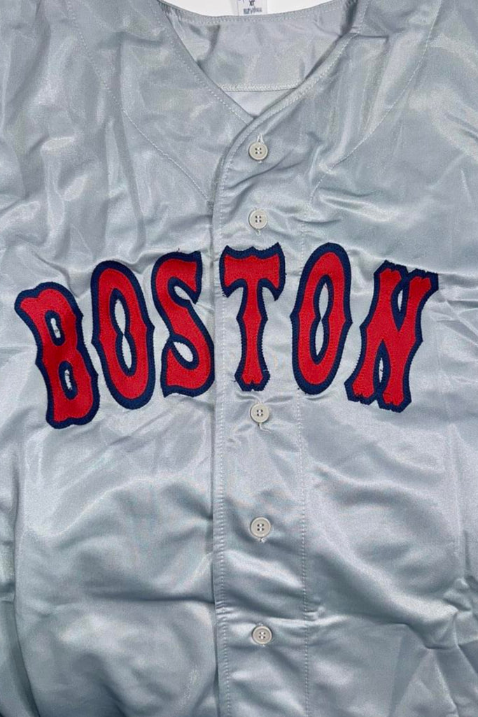 David Ortiz Autographed Custom Grey Red Sox Jersey -  TriStar COA #02