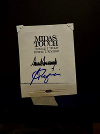 Donald Trump Signed & Matted Bookplate Cut Signature - Koschal COA #04