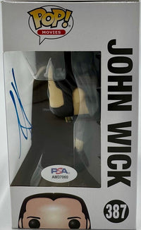 Keanu Reeves Signed Funko Pop #387 (John Wick)  - PSA COA #01