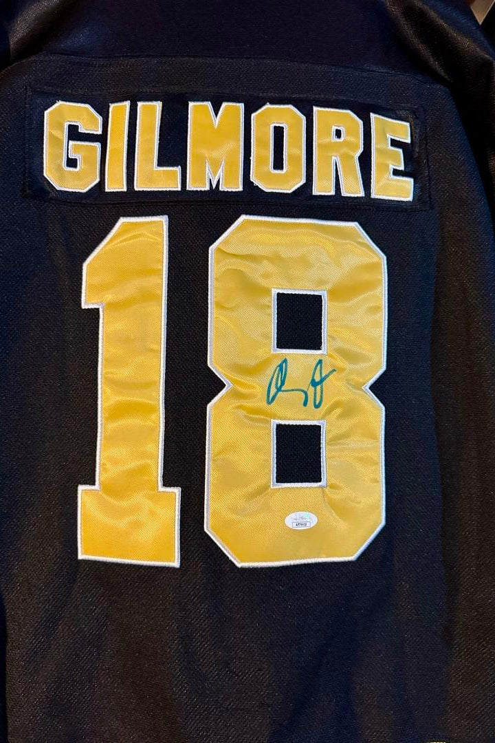 Adam Sandler Signed "Happy Gilmore" Bruins Replica Jersey -  JSA COA #01