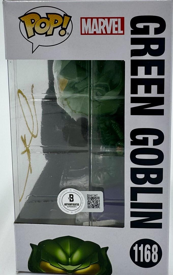 Willem Dafoe Signed Funko Pop #1168 Green Goblin (Spider-Man)  - Beckett COA #01