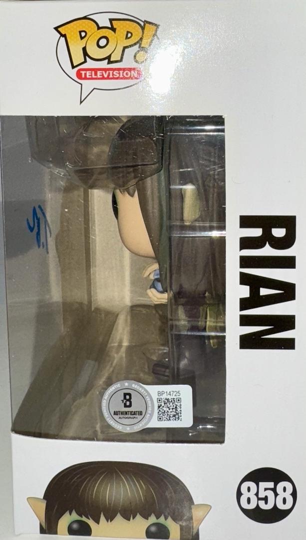 Taron Egerton Signed Funko Pop #858 "Rian" (Dark Crystal) - Beckett COA