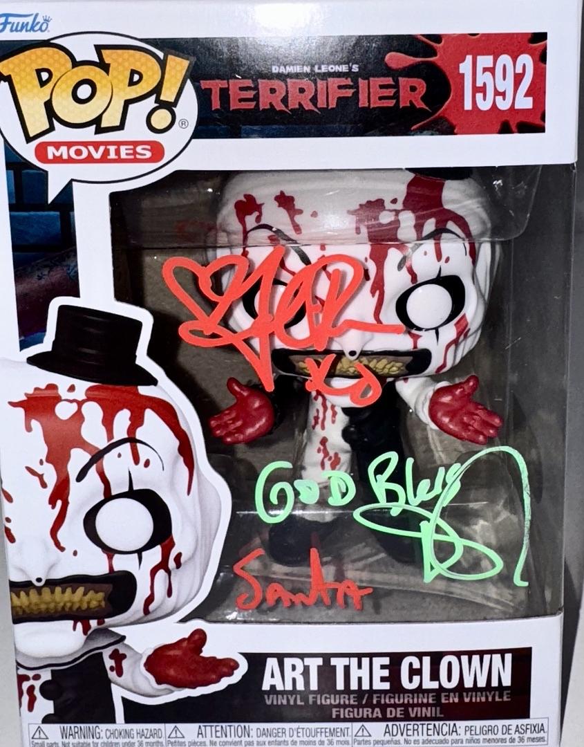 Daniel Roebuck Signed Funko Pop #1592 "Art The Clown" (Terrifier) w/Inscription - SWAU #02
