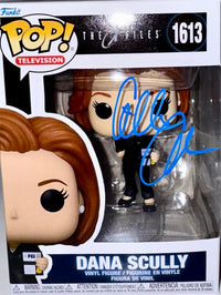 Gillian Anderson Signed Funko Pop #1613 "Dana Scully" (Blue Ink) - JSA COA #3