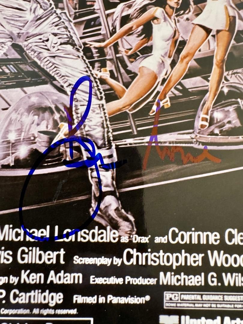 Roger Moore Signed 8x10 Photo (Moonraker) - JSA COA