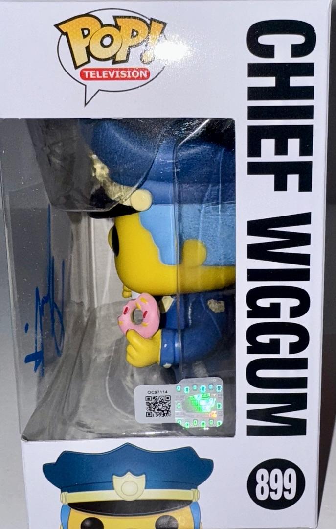 Hank Azaria Signed Funko Pop #899 "Chief Wiggum" (The Simpsons) - OC Celebrity Marketing #01
