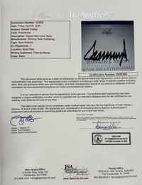 Donald Trump Autographed Save America Book Signed Hardcover - JSA COA #02