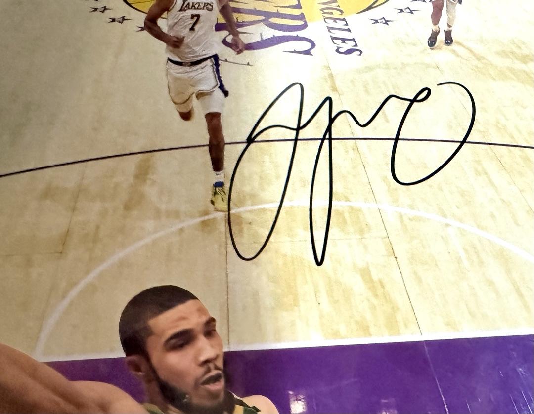 Jayson Tatum Signed 16x20 Photo Boston Celtics - Fanatics COA #02