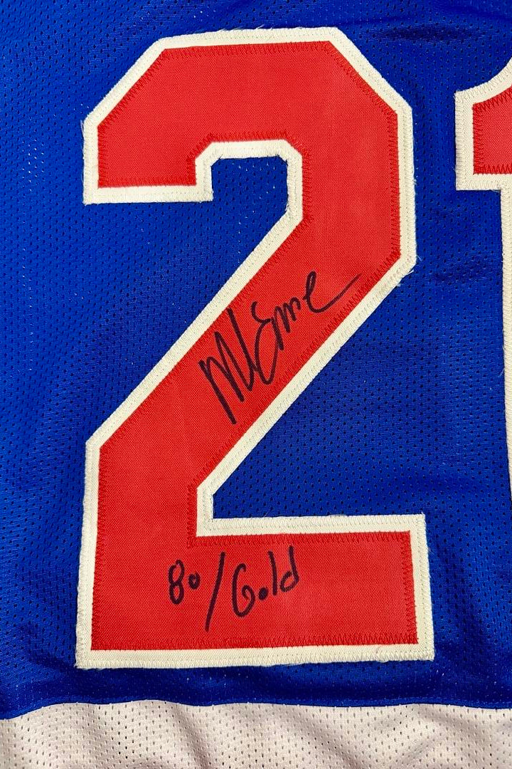 Mike Eruzione Signed Team USA Blue  Jersey - JSA COA