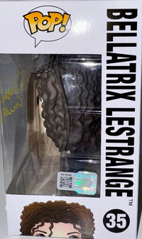 Helena Bonham Carter Signed Funko Pop #35 "Bellatrix Lestrange" (Harry Potter) - OC Celebrity Marketing  #01