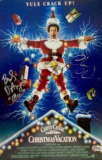 Chevy Chase & Beverly D'Angelo Signed 11x17 Photo (Christmas Vacation) - Beckett COA