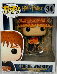 Oliver Phelps Signed Funko Pop #34 "George Weasley" (Harry Potter) w/Quote - JSA COA