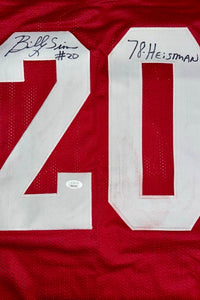 Billy Sims Signed Custom Oklahoma Sooners Jersey w/ 78 Heisman Inscription - JSA COA