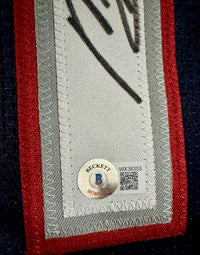 Mac Jones Signed Authentic Custom Patriots Blue Jersey - Beckett COA