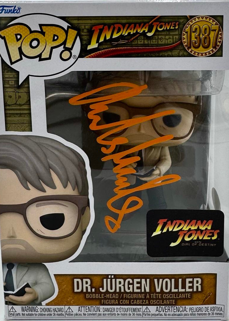 Mads Mikkelsen Signed Funko Pop #1387 Dr. Jurgen Voller (Indiana Jones)  - JSA COA #02