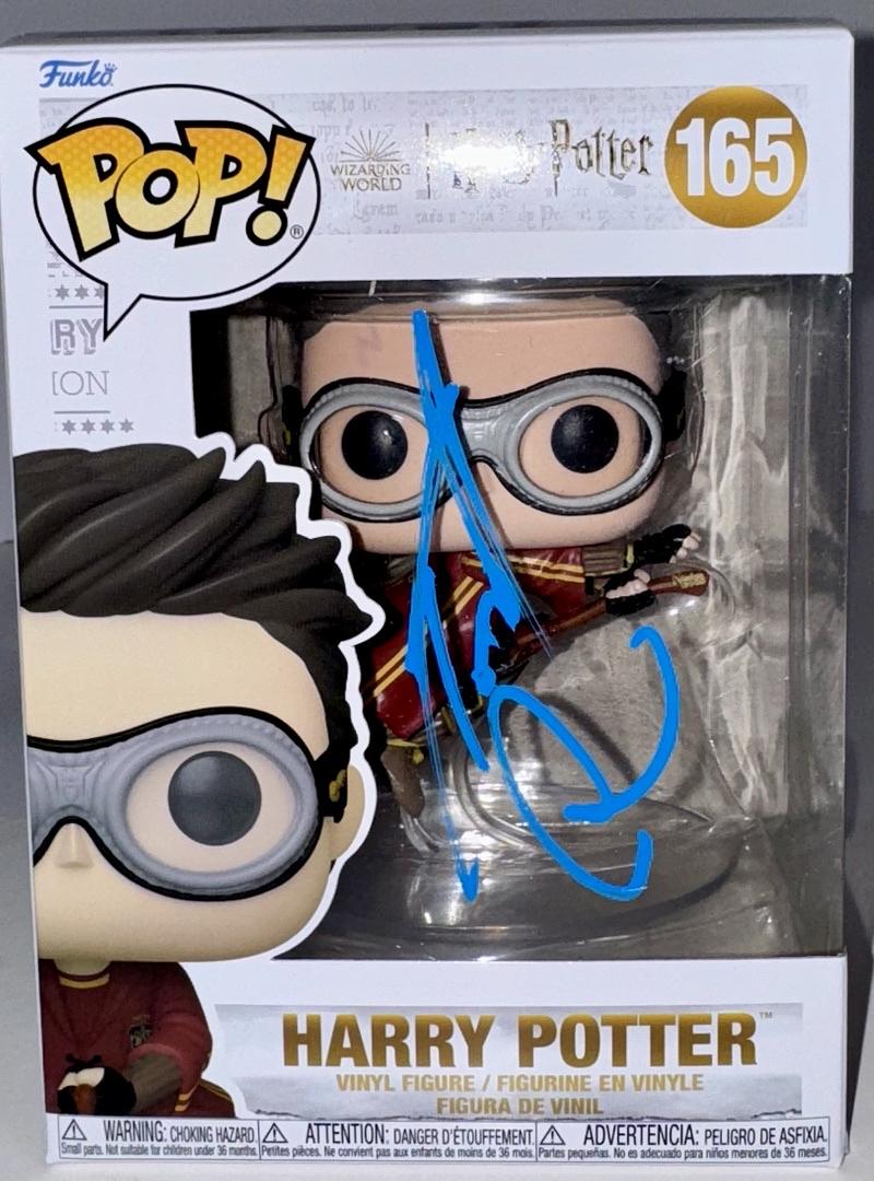 Daniel Radcliffe Signed Funko Pop #165 "Harry Potter" (Blue Ink) - Beckett COA #04