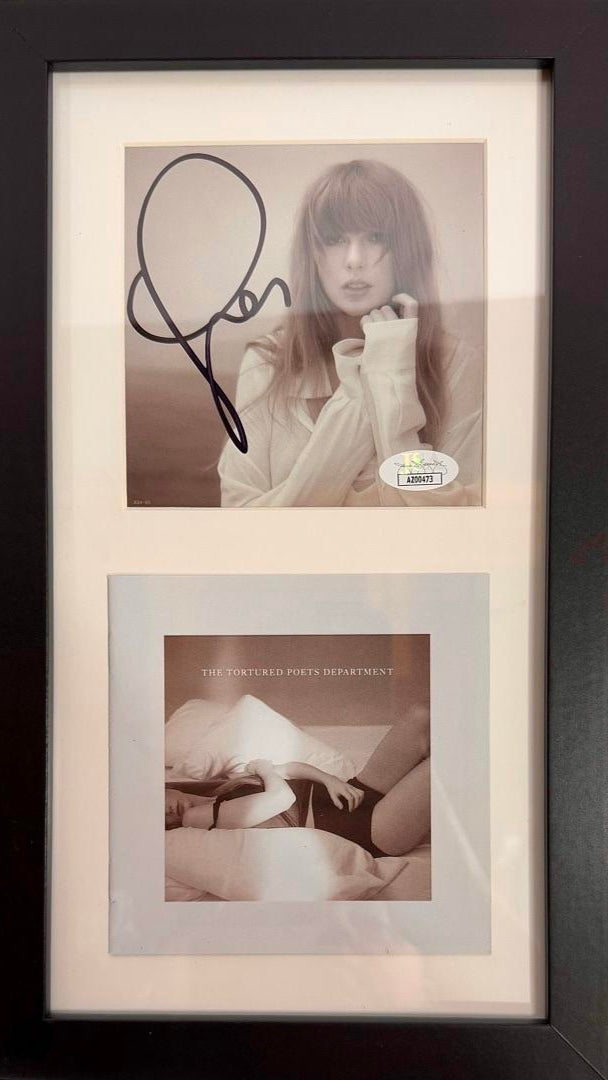 Taylor Swift Custom Framed & Signed CD Insert (The Tortured Poets Department) - JSA COA **SOLD**