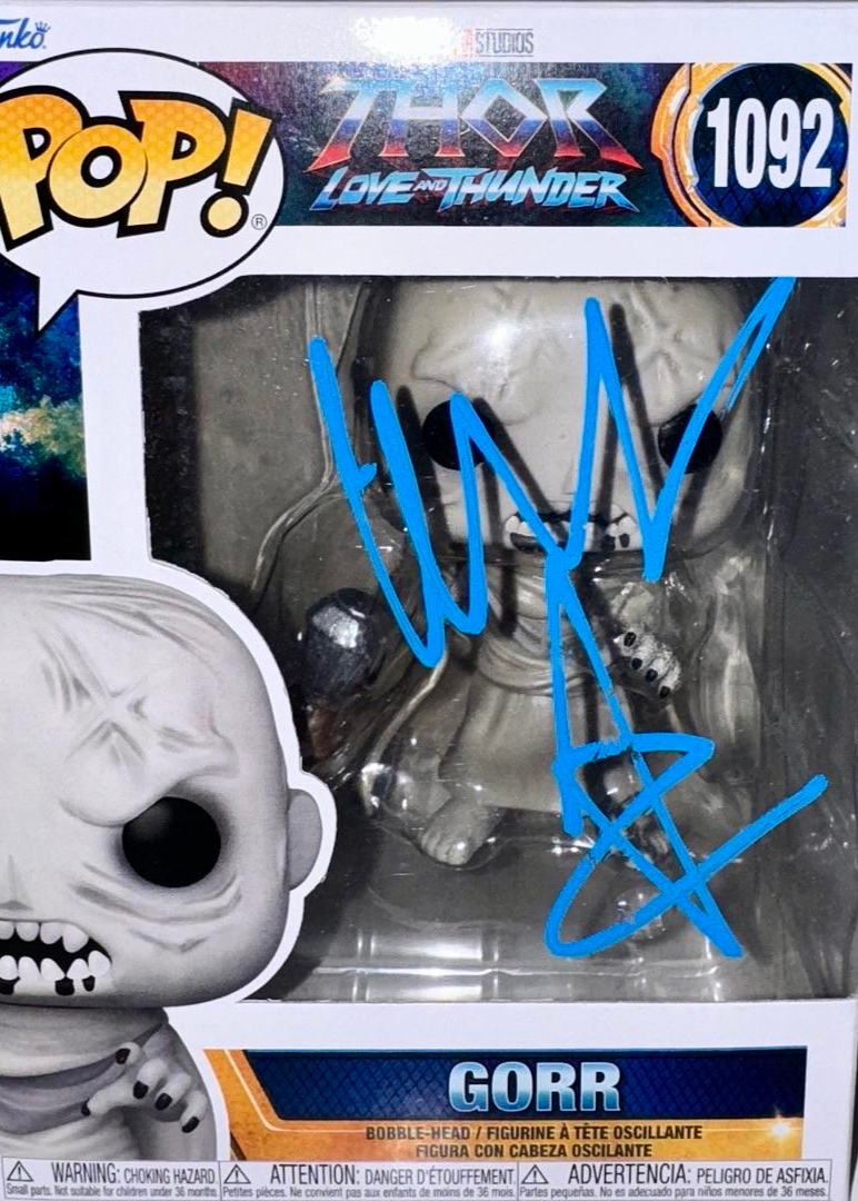 Christian Bale Signed Funko Pop #1092 Gorr (Thor Love & Thunder) - ACOA #02