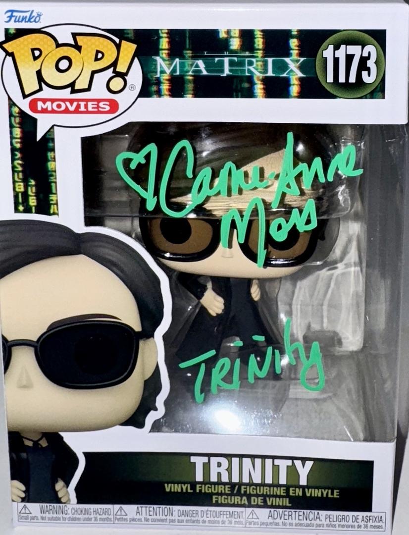 Carrie Anne Moss Signed Funko Pop #1173 "Trinity" (Matrix) - Official Pix #01