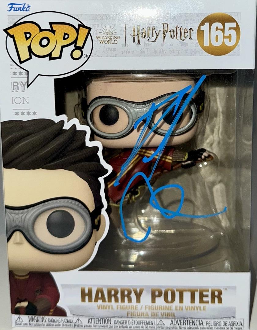 Daniel Radcliffe Signed Funko Pop #165 "Harry Potter" (Blue Ink) - Beckett COA #03