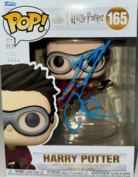 Daniel Radcliffe Signed Funko Pop #165 "Harry Potter" (Blue Ink) - Beckett COA #03