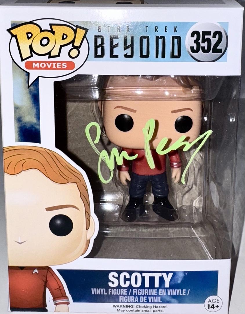 Simon Pegg Signed Funko Pop #352 "Scotty" (Star Trek)  - JSA COA #01