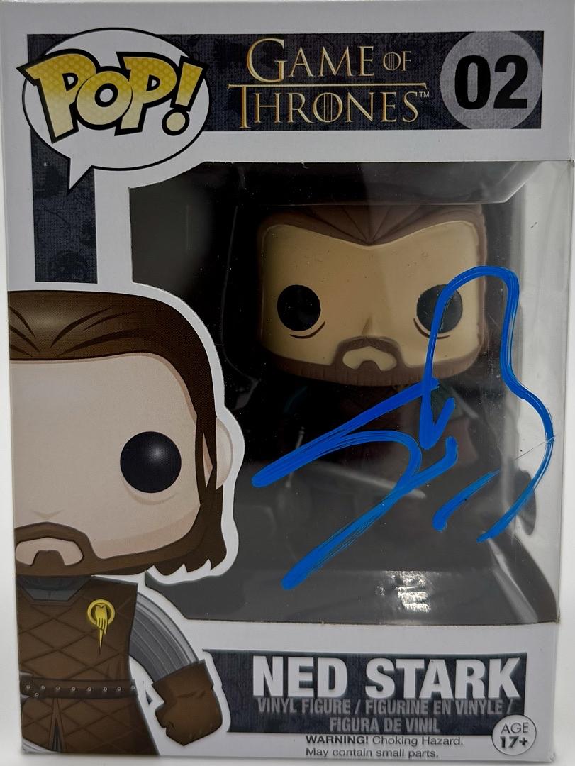 Sean Bean Signed Funko Pop #02 Ned Stark (Game Of Thrones)  - Beckett COA