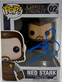 Sean Bean Signed Funko Pop #02 Ned Stark (Game Of Thrones)  - Beckett COA