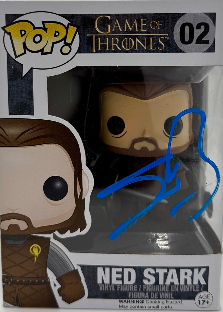 Sean Bean Signed Funko Pop #02 Ned Stark (Game Of Thrones)  - Beckett COA