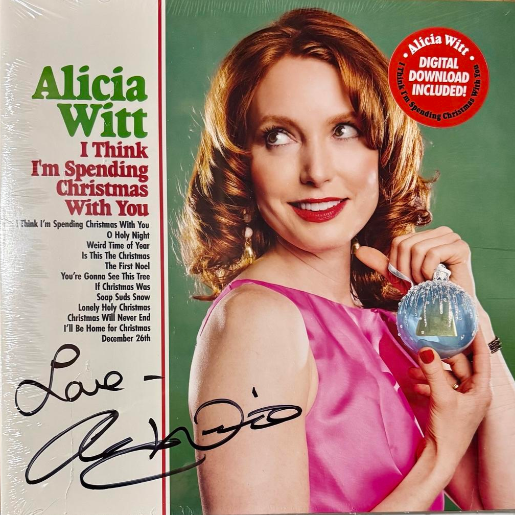 Alicia Witt Signed Album "I Think I'm Spending Christmas With You" Vinyl Record - Beckett COA