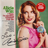 Alicia Witt Signed Album "I Think I'm Spending Christmas With You" Vinyl Record - Beckett COA