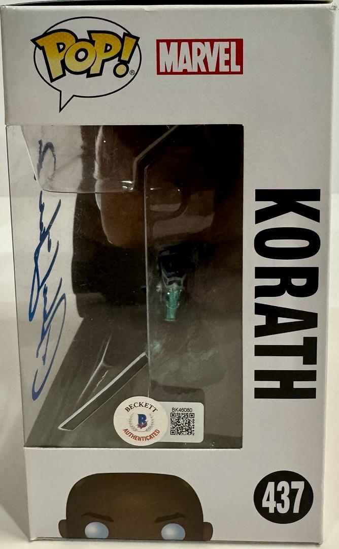 Djimon Hounsoi Signed Funko Pop #437 (Captain Marvel) - Beckett COA