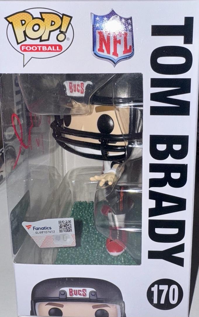 Tom Brady Autographed Tampa Bay Buccaneers Funko Pop #170 Fanatics COA