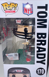 Tom Brady Autographed Tampa Bay Buccaneers Funko Pop #170 Fanatics COA