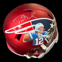 Tom Brady Autographed Patriots Helmet 1:1
