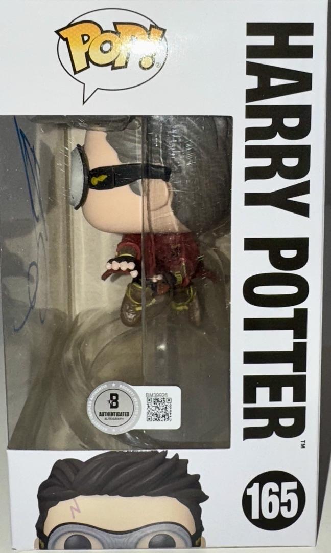 Daniel Radcliffe Signed Funko Pop #165 "Harry Potter" (Blue Ink) - Beckett COA #03