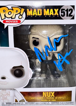 Nicholas Hoult Signed Funko Pop #512 Nux (Mad Max) - SWAU