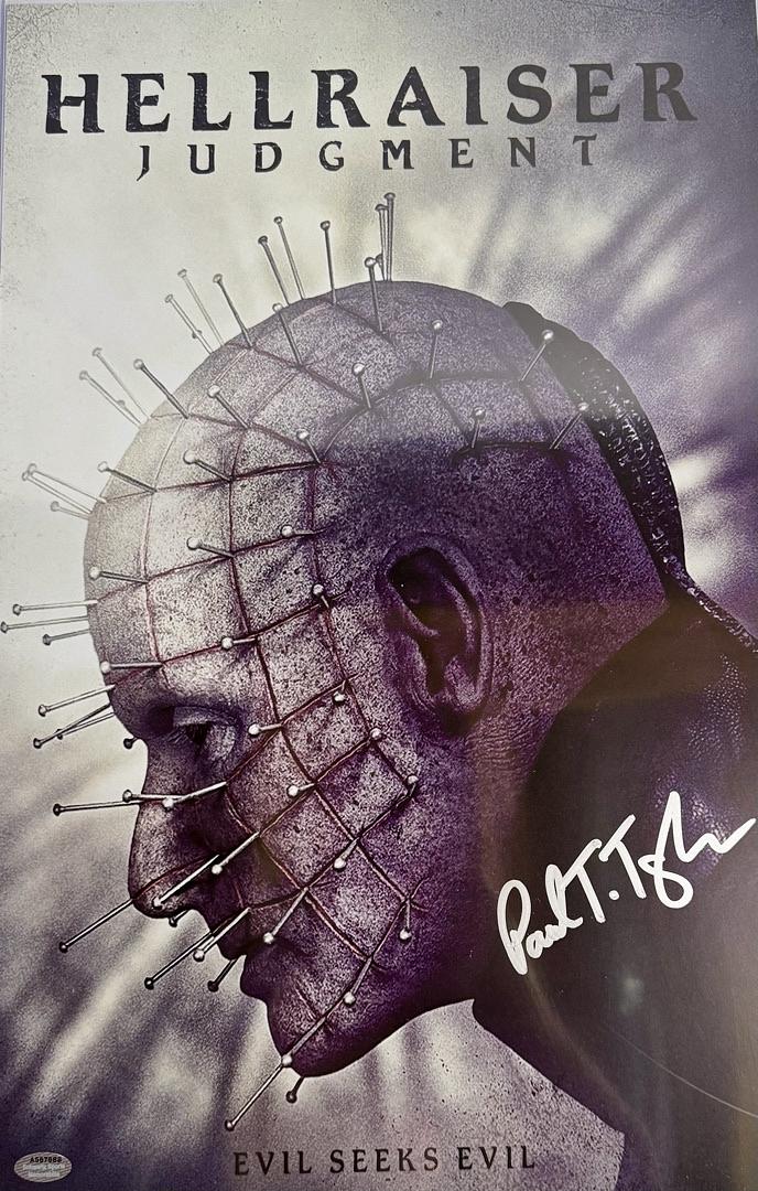 Paul Taylor Signed 11x17 Photo (Hellraiser) - Schwartz COA