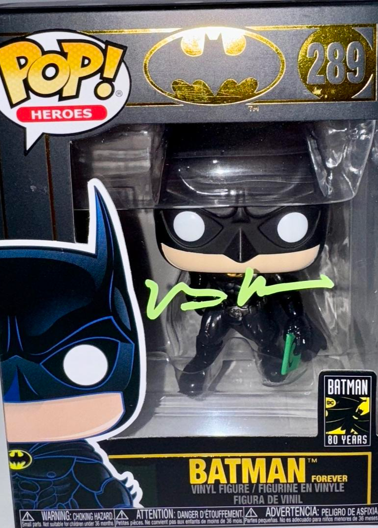 Val Kilmer Signed Funko Pop #289 Batman 80 Years - Celebrity Authentics #03
