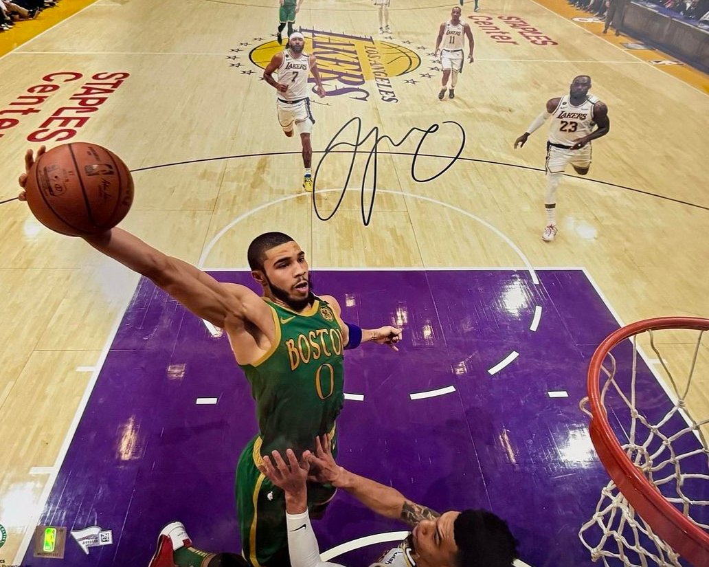 Jayson Tatum Signed 16x20 Photo Boston Celtics - Fanatics COA #02
