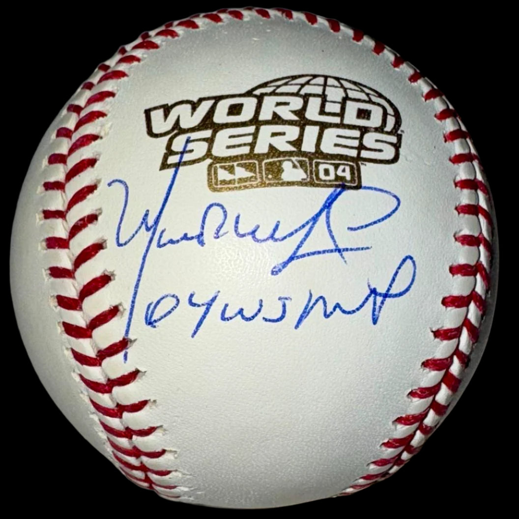 Manny Ramirez Autographed Rawlings Official 2004 World Series Baseball w/ MVP Inscription Beckett COA #02
