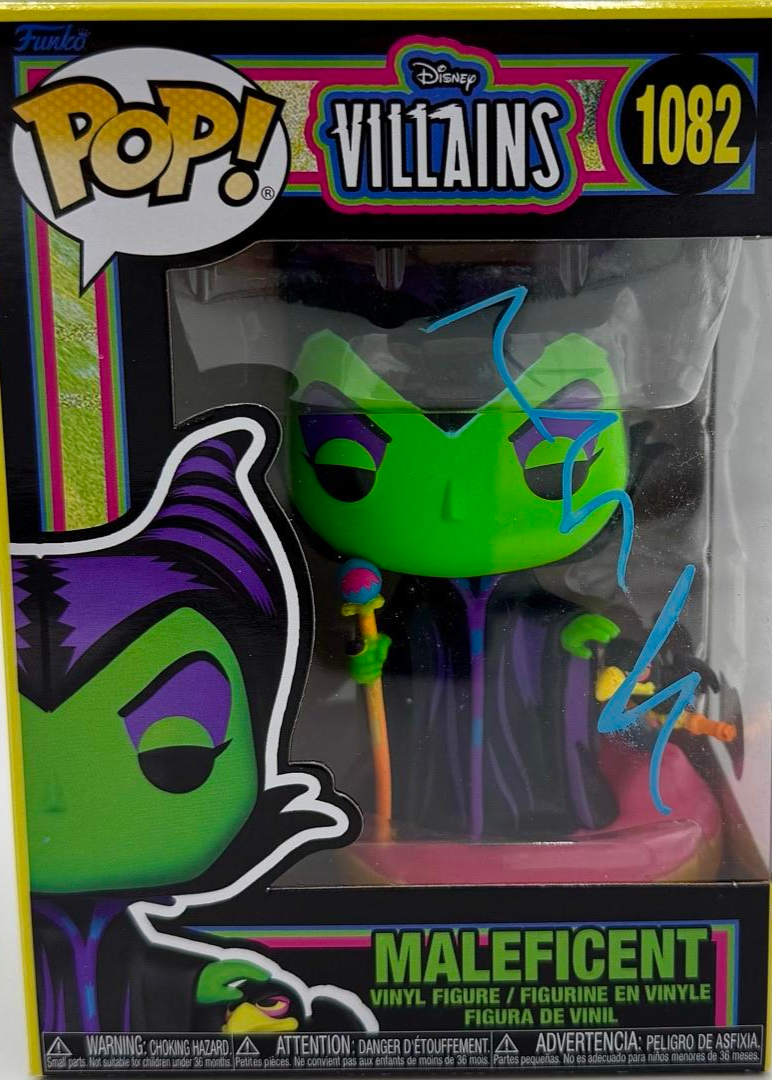 Angelina Jolie Signed Funko Pop #1082 (Maleficent)  - Beckett COA