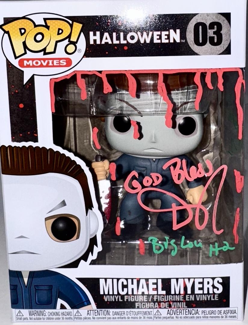 Daniel Roebuck Signed Funko Pop #03 Michael Myers (Halloween)w/drawing - SWAU