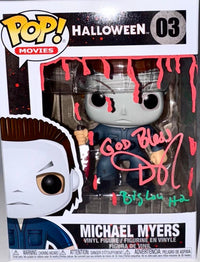Daniel Roebuck Signed Funko Pop #03 Michael Myers (Halloween)w/drawing - SWAU