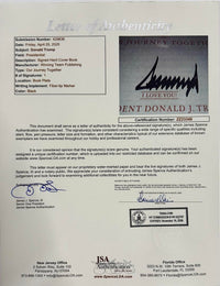 Donald Trump Autographed Book Our Journey Together Signed Bookplate -  JSA COA #02