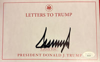 Donald Trump Autographed Book Letters to Trump Signed Hardcover - JSA COA #01