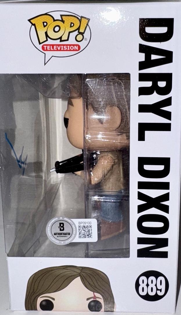 Norman Reedus Signed Funko Pop #889 "Daryl Dixon" (Walking Dead) - Beckett COA