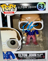 Taron Egerton Signed Funko Pop #63 "Elton John" - Beckett COA