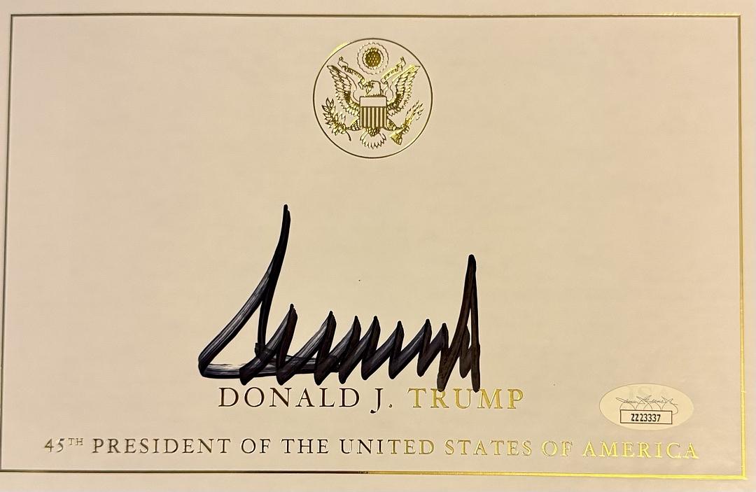 Donald Trump Autographed Save America Book Signed Hardcover - JSA COA #09
